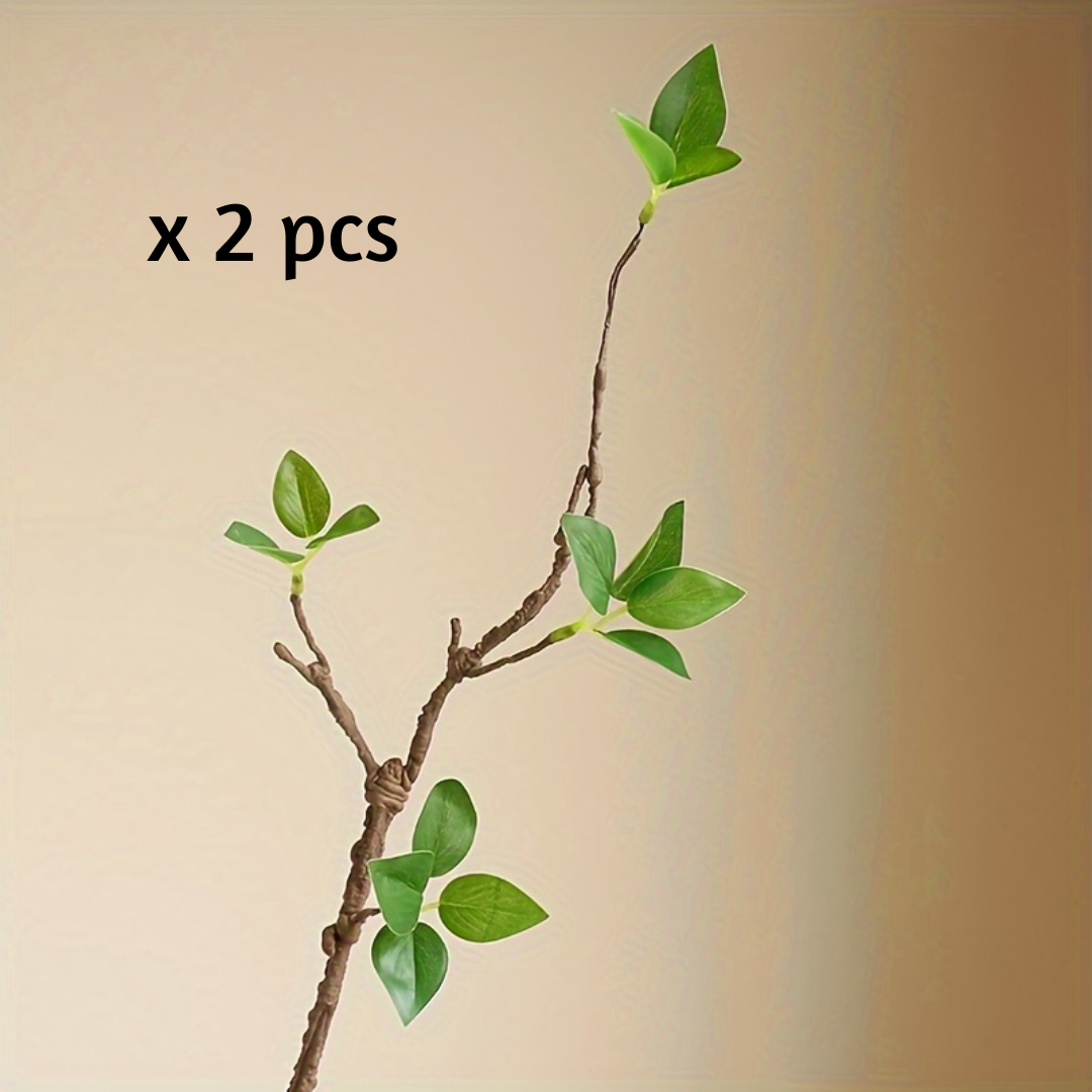 2 pcs of EverVine - Elegant Artificial Greenery with Withered Branches for Timeless Décor