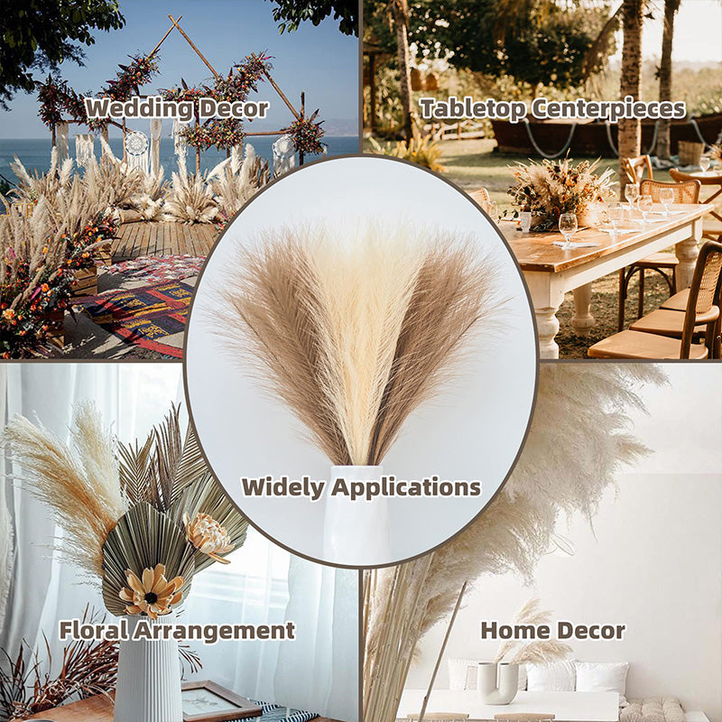 LushPlume – Fluffy Pampas Grass for Chic Boho Décor & Elegant Styling (10 pcs)