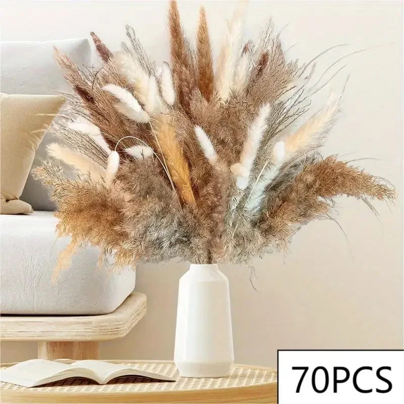 🎵 Classic Harmony - Natural Handcrafted Dried Bouquet of Pampas, Reed & Rabbit Tail Grass